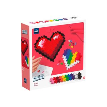 Puzzle de Blocos Plus-Plus Formas Hearts | 250 Peças - 1
