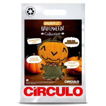 Kit de Crochet Circulo Amigurumi Halloween Collection - Abobora - 1