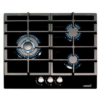 Placa a Gás CATA LCI 6021 BK | 58 cm | 3 Zonas | Preto - 1