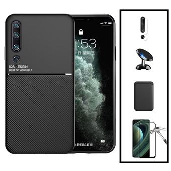 Kit Phonecare | Capa Magnetic Lux + Magnetic Wallet + 5D Full Cover + Película de Câmara Traseira + Suporte Magnético Carro para Xiaomi Mi 10 Pro 5G - Preto - 1