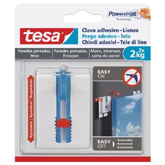 Prego Adesivo Tesa Powerstrips | Pack 2 unidades | Até 2kg - 1