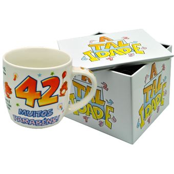 Caneca Mecanodex com Caixa em Metal | Idade Ati.42 - Branco - 1