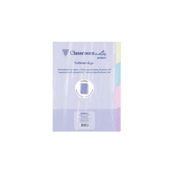 Índice Separador EcoSmart Ambar ClassroomMates | PP | A4 | 4P - 1