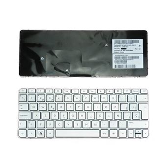 Teclado para Computador Portátil HP Mini 210-2000,110-3000 Prata Com Estrutura Prata - 1