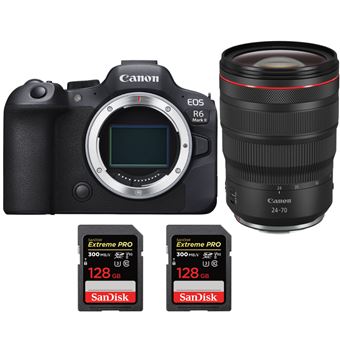 Canon EOS R6 Mark II ( R6II ) + RF 24-70mm f/2.8 L IS USM + 2 SanDisk 128GB Extreme PRO UHS-II SDXC 300 MB/s + PDF 20 Técnicas para Melhorar as suas Fotografias - 1