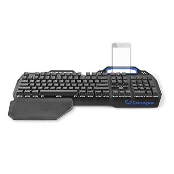 Teclado Gaming com Fios Nedis GKBD400BKUS | Idioma: Inglês US | Preto - 1