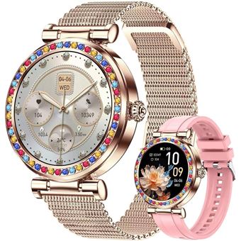 Smartwatch CHRONUS | 5ATM | FC/SpO2/Pressão | Bluetooth | 2 Pulseiras | Ouro - 1