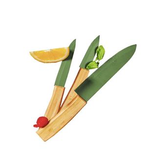 Conjunto de Facas Just Vegan - Cerâmica e Madeira - 1