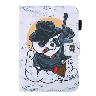 Capa Pu magunivers à Prova de Choque com Suporte para Cartão e Suporte para Caneta Panda Legal para Ipad Mini (2021) - 1
