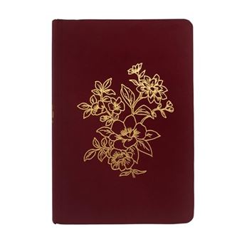 Bíblia Nvi Bible Journaling, Tecido Vinho Sobre Capa Dura, Com Espaço Para Anotações - 1