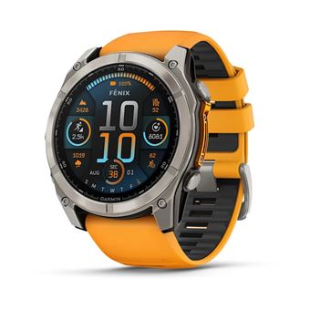 Relógio desportivo Garmin Fenix 8 | 51 mm | Laranja, Preto, Titânio - 1