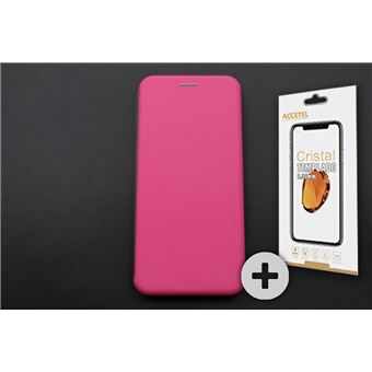 Conjunto com Película de Vidro Temperado e Capa Skyhe para Huawei P30 Pro Premium Rosa - 1