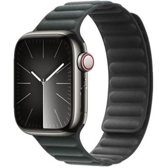 Bracelete elos magnética em tecido Antiimpacto para Apple Watch Series 3 38mm | verde escuro - 1