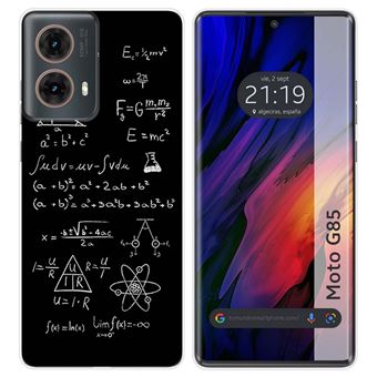 Capa TUMUNDOSMARTPHONE de silicone para Motorola Moto G85 5G Fórmulas de design Desenhos - 1