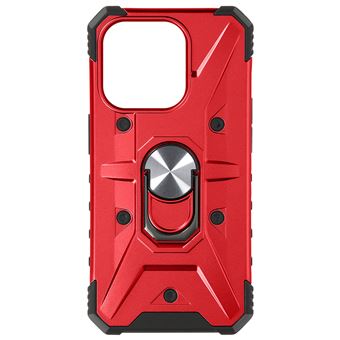 Capa iPhone 15 Câmara Armor Anel Vermelho