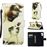 Capa Magunivers PU + TPU Impressão Padrão com Apoio Dois Gatos para Samsung Galaxy Note 10/Note 10 5G_0