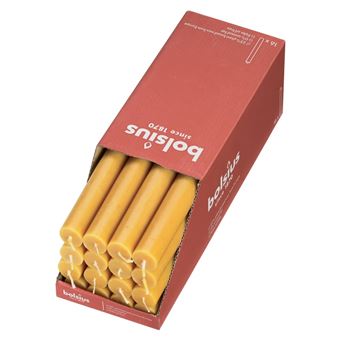 Velas de Mesa Bolsius Shine | 16 Peças | 27 cm | amarelo mel - 1