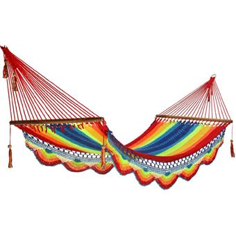 Rede L com Barra Hamac del Sol Rivas 2 | Rede de Algodão | 1 a 2 Pessoas | Coleção algodão de luxo - 1