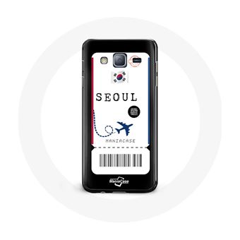 Capa Maniacase para Samsung Galaxy J3 Bilhete de Avião Seoul Coreia Do Sul - 1
