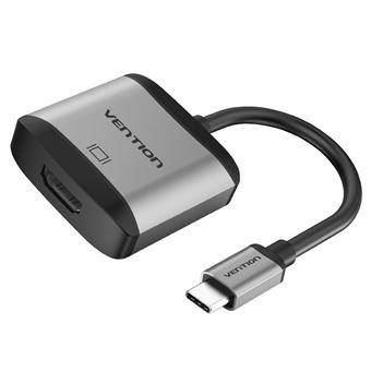 Cabo Adaptador Vention | Conversor Tipo-C para HDMI | 0,15 m - Cinzento Metalizado - 1