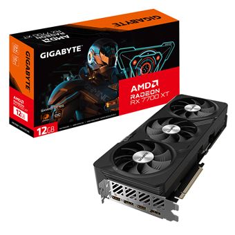 Placa de Vídeo GIGABYTE GAMING Radeon RX 7700 XT OC 12G | Preto - 1