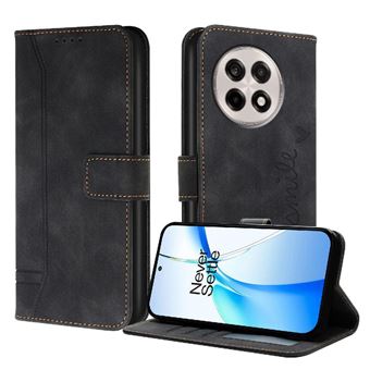 Capa ZURSANA para Oneplus 13R 5G | Pele PU | Magnética TPU | À Prova de Choque | Preto - 1