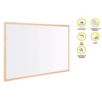 Quadro Branco BI-OFFICE | Caixilho Madeira | 600x400 - 1