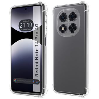 Capa Tumundosmartphone de Silicone Transparente à Prova de Choque para Xiaomi Redmi Note 14 Pro 4G - 1