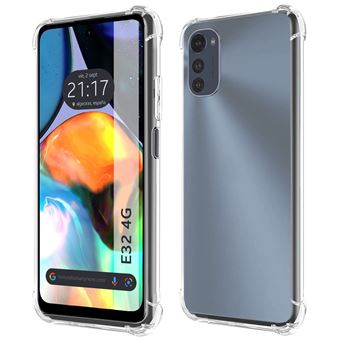 Capa Tumundosmartphone de silicone anti-choque transparente para Motorola Moto E32 4G - 1