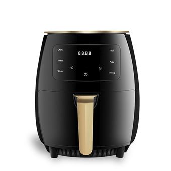 Air Fryer DAM | 6L | 1400W | Painel Táctil | Programas de Cozedura e Modos Manuais | Grelha Antiaderente | 26x26x31 cm | Preta - 1