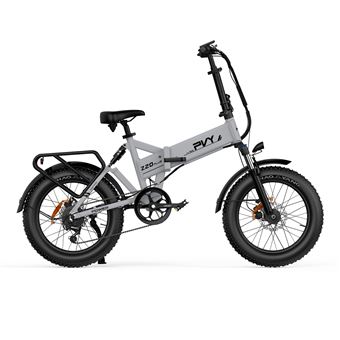 Bicicleta Elétrica PVY Z20 Plus 1000 | Potência 250W | Bateria 48V16.5AH | 120KM Autonomia | Freios a Disco Hidráulicos | Cinza - 1