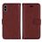 Capa PU Magunivers Flip 2-em-1 castanho para Apple iPhone X (Ten)_1