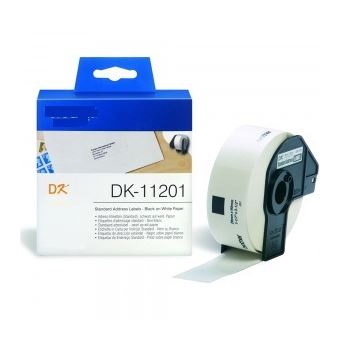 Etiquetas Printflow DK-11201 Compatível Brother | 29x90 mm | 400 Unidades - Branco - 1