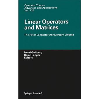 Linear Operators And Matrices - 1