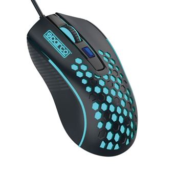 Rato Gaming com Fios Sparco SPMOUSE | 3600 DPI | Turquesa - 1