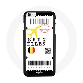 Capa Maniacase para Iphone 7 Bruxelas Bélgica Avion - 1