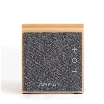 Coluna Bluetooth Create SPEAKER MINI PRO BAMBOO | Bambu | com suporte para smartphone - 1