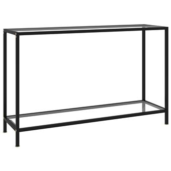 Mesa Consola vidaXL 120x35x75 cm vidro temperado transparente - 1