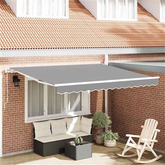 Estrutura de Toldo vidaXL | Branco | 350 x 250 cm | Alumínio - 1