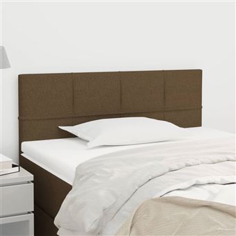 Cabeceira de Cama vidaXL |  tecido 80x5x78/88 cm | castanho - 1
