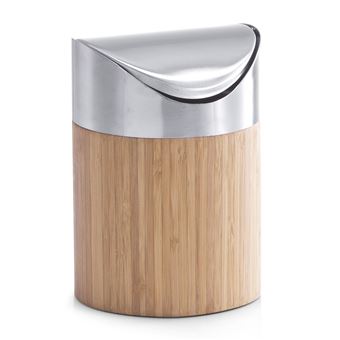 Cesto de lixo Zeller Present 25281 | Bamboo, Prateado - 1