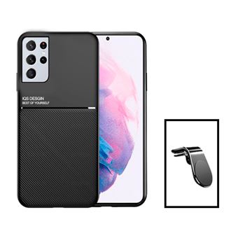 Kit Gift4Me Capa Traseira Magnética Anti Choque + Suporte de Carro Magnético L para Samsung Galaxy S23 Ultra - Preto - 1