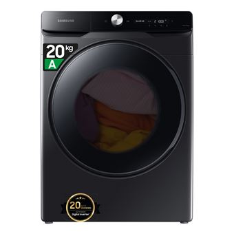 Máquina de Lavar Roupa Samsung WF20DG8650BV | 20 Kg | 1000 RPM | A | Preto - 1