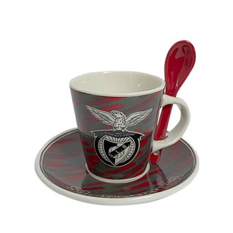 Conjunto de Café SIMPLY (Chávena+Pires+Colher) Benfica Ben1058 - 1