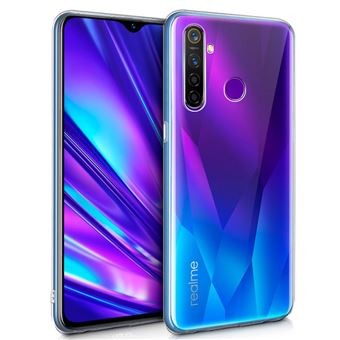 Capa Traseira COOL em Silicone para Realme 5 Pro Transparente - 1