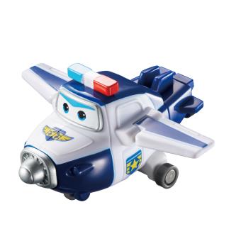 Figura de acção Transform-a-Bot Super Wings Paul Azul e Branco