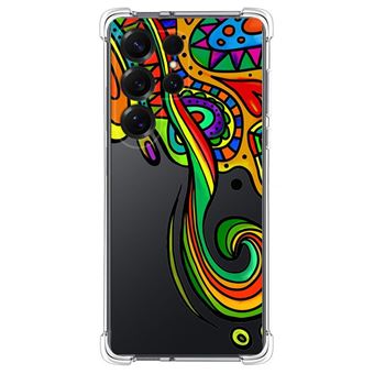 Capa TUMUNDOSMARTPHONE de silicone à prova de choque para Samsung Galaxy S25 Ultra 5G Design Cores Desenhos - 1