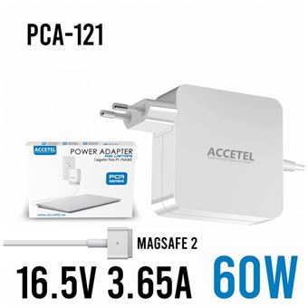 Carregador Accetel MagSafe Compatível MacBook Pro 11,1 16.5 V | 3.65A 60 W | Magsafe 2 Type-T - 1