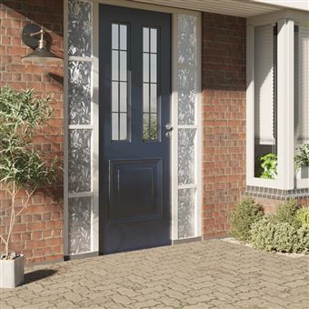 Películas para janela vidaXL | 4 Peças | PVC fosco padrão flores - 1