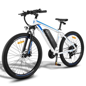 Bicicleta Elétrica FAFREES F28 MT | 250W | 36V15Ah | 27,5" | Disco | Branco-Azul - 1